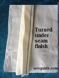 turned under seam finish