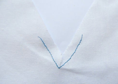 sewing a v neckline 