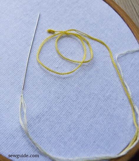 how to stitch with variegated embroidery thread 