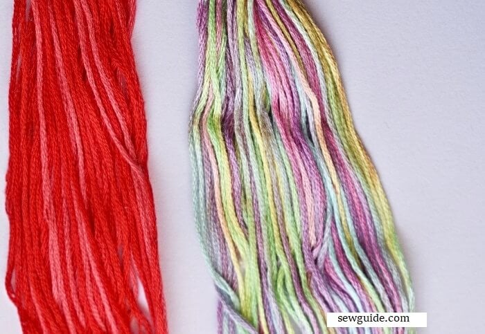 variegated embroidery thread how to use