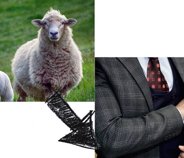 how is wool fabric made