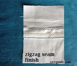 zig zag seam finish