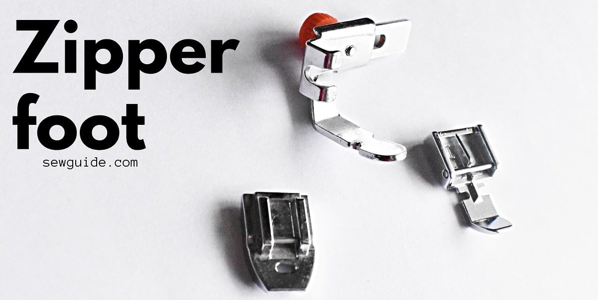 This is how zipper foot looks like - the invisible zipper foot, screw on zipper foot and the snap on zipper foot