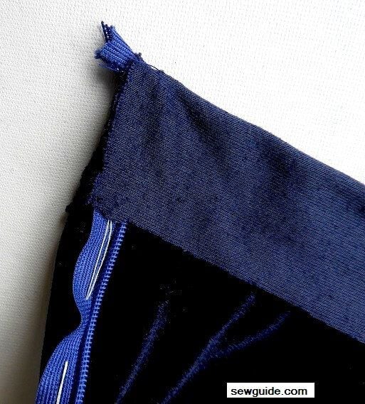 bring the facing down