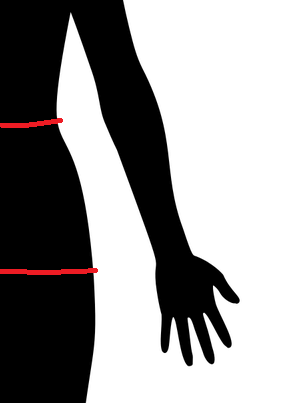 Where to measure the hip