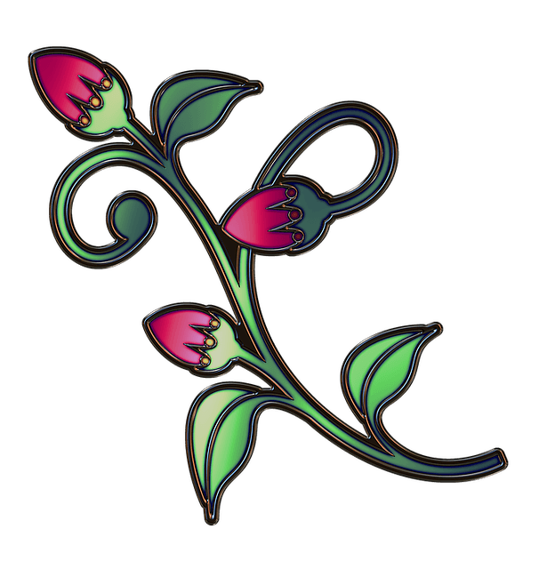 design for  Stained glass designs for embroidery