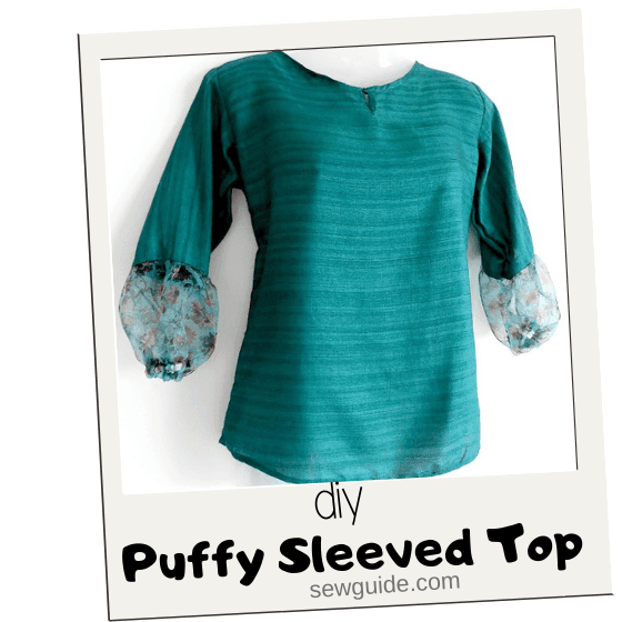 puffy sleeved top diy tutorial