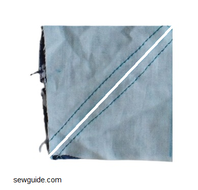 cut across the diagonals