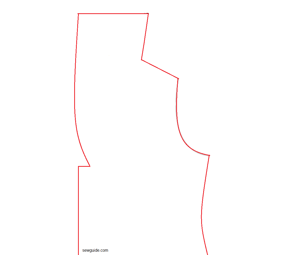 pattern for the shawl collar bodice